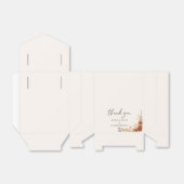 テラコッタ素朴秋フローラ結婚ズサンキュー フェイバーボックス (折り畳みなし)