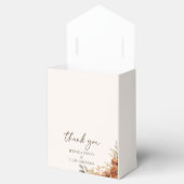 テラコッタ素朴秋フローラ結婚ズサンキュー フェイバーボックス (オープン)