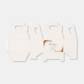 テラコッタ素朴秋フローラ結婚ズサンキュー フェイバーボックス (折り畳みなし)