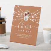 テラコッタ結婚のオープンバーペデスタルサイン 台座サイン (インサイチュ)