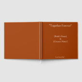 テラコッタ結婚のゲストブック ゲストブック (全面)