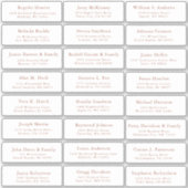 テラコッタ結婚のゲスト住所 シールシール シール (正面)