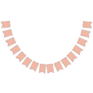 テラコッタ結婚のコレクション市松模様にチェック バンティングフラッグ