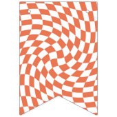 テラコッタ結婚のコレクション市松模様にチェック バンティングフラッグ (第3の旗)