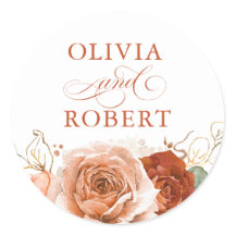 テラコッタ結婚のフローラモダンボホ