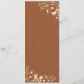 テラコッタ結婚のメニュー メニュー (裏面)