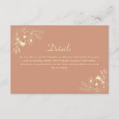 テラコッタ結婚の詳細エンクロージャカード エンクロージャーカード (正面)