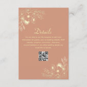 テラコッタ結婚の詳細QRコード エンクロージャーカード (正面)