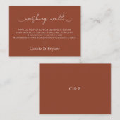 テラコッタ結婚の願い井戸の囲いカード エンクロージャーカード (正面/裏面)