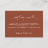 テラコッタ結婚の願い井戸の囲いカード エンクロージャーカード (正面)