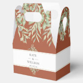 テラコッタ結婚グリーンリーありがとう フェイバーボックス (オープン)