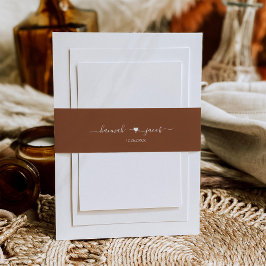 テラコッタ結婚ス 招待状ベリーバンド