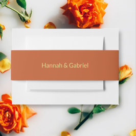 テラコッタ結婚ス 招待状ベリーバンド