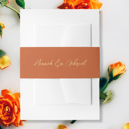 テラコッタ結婚ス 招待状ベリーバンド