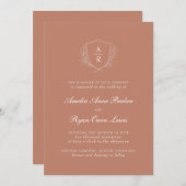 テラコッタ結婚ス 招待状 (正面/裏面)