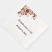 テラコッタ結婚ズ、披露宴、ディナーナプキンズ (コーナー)