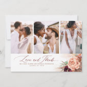 テラコッタ結婚トロピカル サンキューカード (正面)