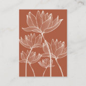 テラコッタ結婚フローラありがとう プレイスカード (裏面)