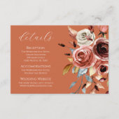 テラコッタ結婚フローラの囲い エンクロージャーカード (正面)