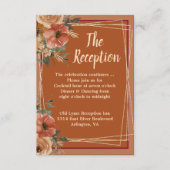 テラコッタ結婚フローラの披露宴 エンクロージャーカード (正面)
