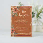 テラコッタ結婚フローラの披露宴 エンクロージャーカード (スタンド正面)