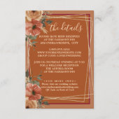 テラコッタ結婚フローラの詳細QR エンクロージャーカード (正面)