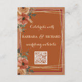 テラコッタ結婚フローラの詳細QR エンクロージャーカード (裏面)