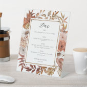 テラコッタ結婚フローラバーシグネチャードリンク 台座サイン (インサイチュ)