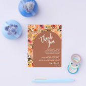 テラコッタ結婚フローラプレートありがとう チラシ (シングル)