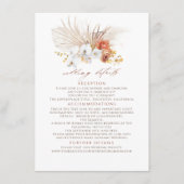 テラコッタ結婚フローラ詳細エンクロージャカード エンクロージャーカード (正面)