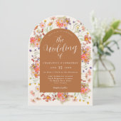 テラコッタ結婚フローラ 招待状 (スタンド正面)