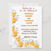 テラコッタ結婚フローラ 招待状 (正面)