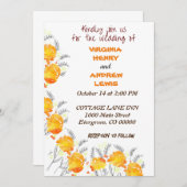 テラコッタ結婚フローラ 招待状 (正面/裏面)