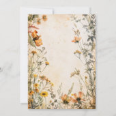 テラコッタ結婚フローラ 招待状 (裏面)