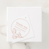 テラコッタ結婚ボホありがとう フェイバータグ (インサイチュ)