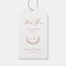 テラコッタ結婚式の日ありがとう好意ギフトラベル ギフトタグ