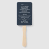 テラコッタ結婚式 プログラムハンドファン ハンドファン (裏面)