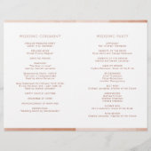 テラコッタ結婚折り畳み式プログラム (裏面)