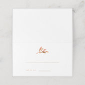 テラコッタ結婚紅葉ズフォールド プレイスカード (外部開封)