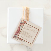 テラコッタ自然ヴィンテージ結婚式 フェイバータグ (インサイチュ)