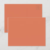 テラコッタ色1 ポストカード (正面/裏面)