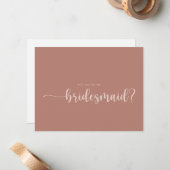 テラコッタ花嫁メイド提案ノートカード ノートカード (正面/裏面インサイチュ)