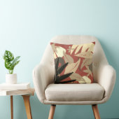 テラコッタ芸術的抽象芸術葉装飾用クッション クッション (椅子)