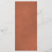 テラコッタ葉エレガント素朴の結婚2 メニュー (裏面)