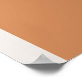 テラコッタ葉結婚モダンの歓迎サイン ポスター (角)