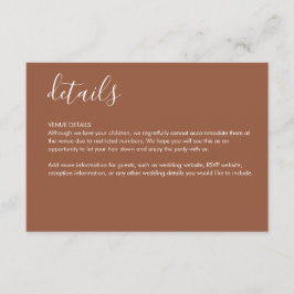 テラコッタ詳細封入カード エンクロージャーカード