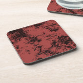 テラコッタ赤大理石テクスチャ コースター (左側)