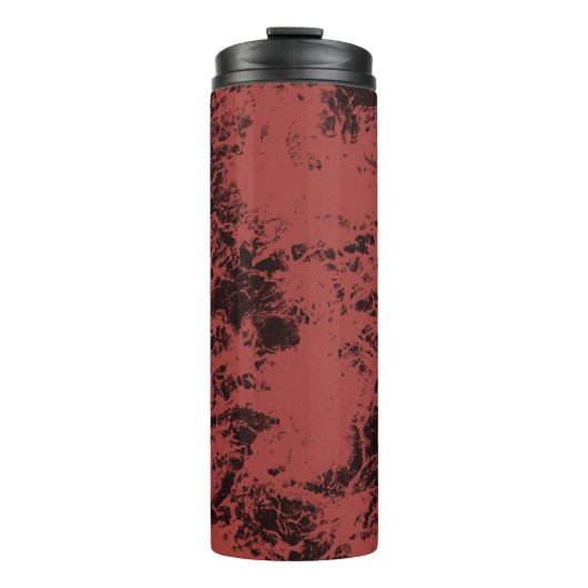 テラコッタ赤大理石テクスチャ タンブラー (正面)
