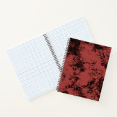 テラコッタ赤大理石テクスチャ ノートブック (内部)