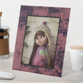 テラコッタ赤大理石テクスチャ 台座サイン (インサイチュ)